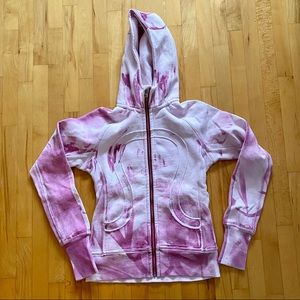 Lululemon Pink Print Scuba Sweater (Hoodie)